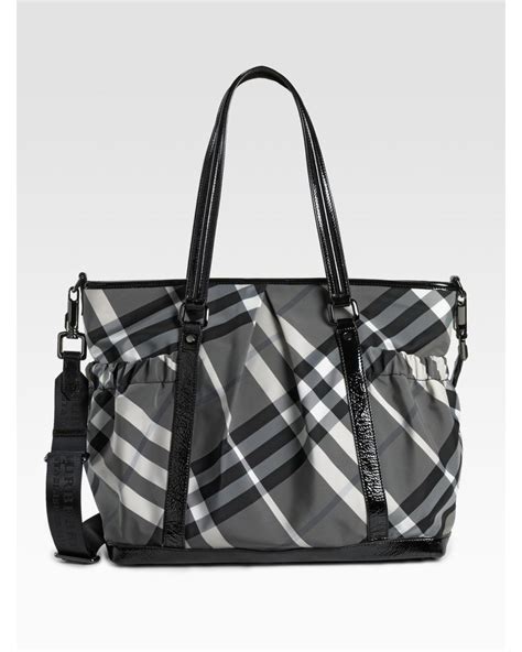 burberry diaper bag black|designer diaper bags Burberry.